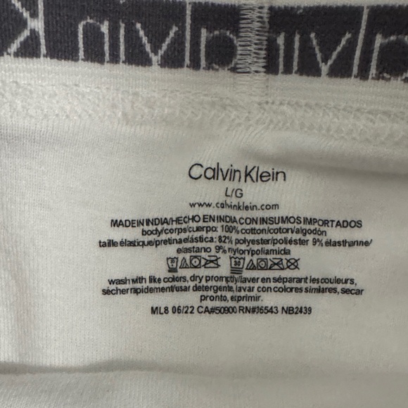 Calvin Klein Men's White trunks - Picture 2 of 2